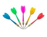 15-Piece Assorted Color Steel Tip Darts Set