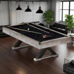 Rustic Grey 84" Pool Table with Accessories