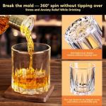 Ocean Ice Whiskey Glasses Set of 2