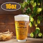 Vintage 1941 Beer Glass Set - 85th Birthday Gift