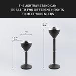 Large Outdoor Standing Ashtray for Patios