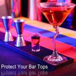 Noverlife Non-Slip Rubber Bar Mats - 2 Pack