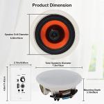 Herdio Bluetooth In-Wall Ceiling Speakers System