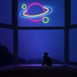Saturn Neon Sign - Cool Gaming Room Decor