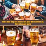 Vintage 1941 Beer Glass Set - 85th Birthday Gift