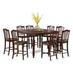 9-Piece Mahogany Counter Height Dining Set