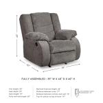 Tulen Rocker Recliner with Gentle Rocking Motion