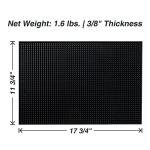 BARsics 18x12 Inch Black Bar Service Mat