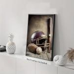 Vintage Baseball Wall Art for Man Cave Decor