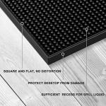 BARsics 18x12 Inch Black Bar Service Mat