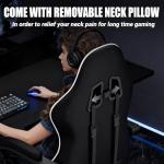 Czlolo Racing Style Gaming Chair with Footrest