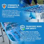 Pro World Cup Outdoor Foosball Table for Adults