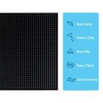 BARsics 18x12 Inch Black Bar Service Mat