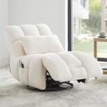Oversized Swivel Rocker Recliner with Lumbar Support