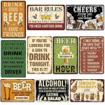 Funny Vintage Metal Signs for Man Cave Decor