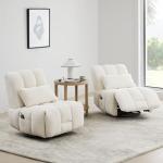 Oversized Swivel Rocker Recliner with Lumbar Support