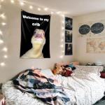 Funny Welcome to My Crib Duck Flag 3x5 Ft