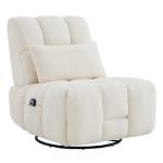 Oversized Swivel Rocker Recliner with Lumbar Support