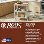 Rolling Kitchen Cart with Maple Cutting Board