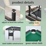 6-Ft Folding Pool Table with Accessories Bundle