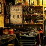 Funny Tools Sign for Man Cave Garage Decor