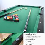 6-Ft Folding Pool Table with Accessories Bundle