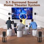 Wireless Surround Sound System with Subwoofer