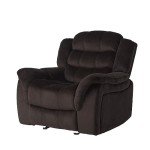 Hawthorne Chocolate Glider Recliner for Man Cave