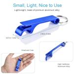 Colorful 6-Pack Keychain Bottle Openers for Beer Lovers