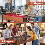 Goplus 2-in-1 Foosball & Pool Combo Table