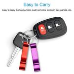 Colorful 6-Pack Keychain Bottle Openers for Beer Lovers