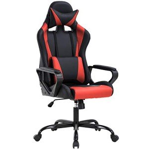 Ergonomic Red Office Chair with Lumbar Support