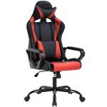 Ergonomic Red Office Chair with Lumbar Support