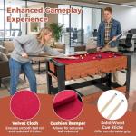 Goplus 2-in-1 Foosball & Pool Combo Table