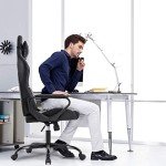 Ergonomic Red Office Chair with Lumbar Support