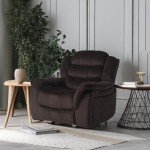 Hawthorne Chocolate Glider Recliner for Man Cave