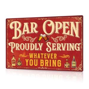 Vintage Bar Sign for Home or Man Cave