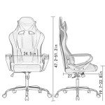 Ergonomic Red Office Chair with Lumbar Support