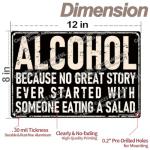 Funny Metal Beer Sign for Man Cave Decor