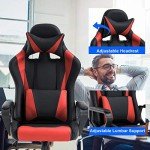 Ergonomic Red Office Chair with Lumbar Support