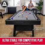 GoSports 8 ft Wood Finish Pool Table