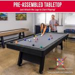 GoSports 8 ft Wood Finish Pool Table