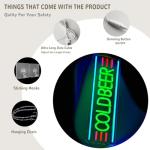 Xixkilly Cold Beer Neon Sign for Man Cave