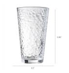 Set of 10 Hammered Glass Cocktail Cups