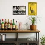 Funny Metal Beer Sign for Man Cave Decor