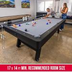 GoSports 8 ft Wood Finish Pool Table