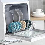 Silicone Drink Coasters Set with Holder – Teal