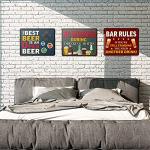 9-Piece Funny Bar Sign Set for Man Cave