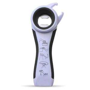 OYSIR 5 in 1 Lids off Jar Opener, Bottle Opener, Ideal For Women, Kids, Seniors - for Multipurpose Kitchen Tool, Easy open. White