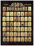 Bourbon Bucket List Scratch Off Poster - Top 50 Bourbons | Wall Decor for Man Caves, Bars & Offices | Birthday Gift for Whiskey Lovers